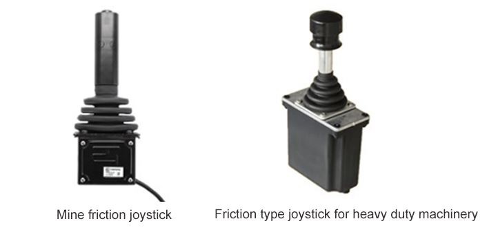 Mine friction joystick and Friction type joystick for heavy duty machinery